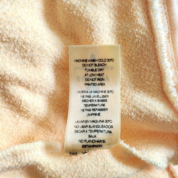 New Sundry Crewneck Long Sleeve Light Orange Pullover Sweatshirt NWT Size 0/XS - Picture 10 of 10